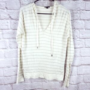 Lafayette 148 hooded sweater wool blend small